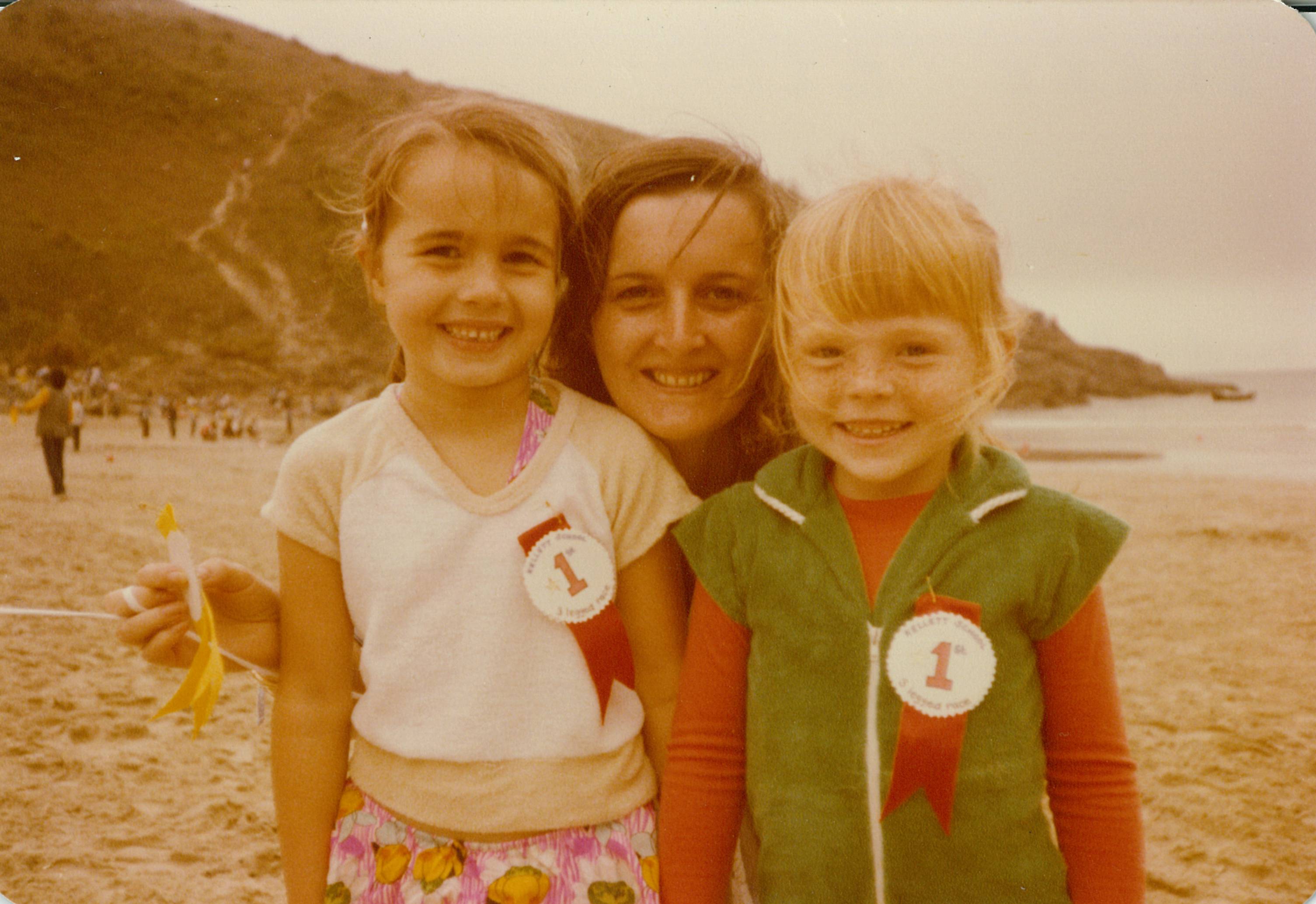 Sheko Beach, Fiona Ramsey, Mrs Sole Alex Phillips circa 1979